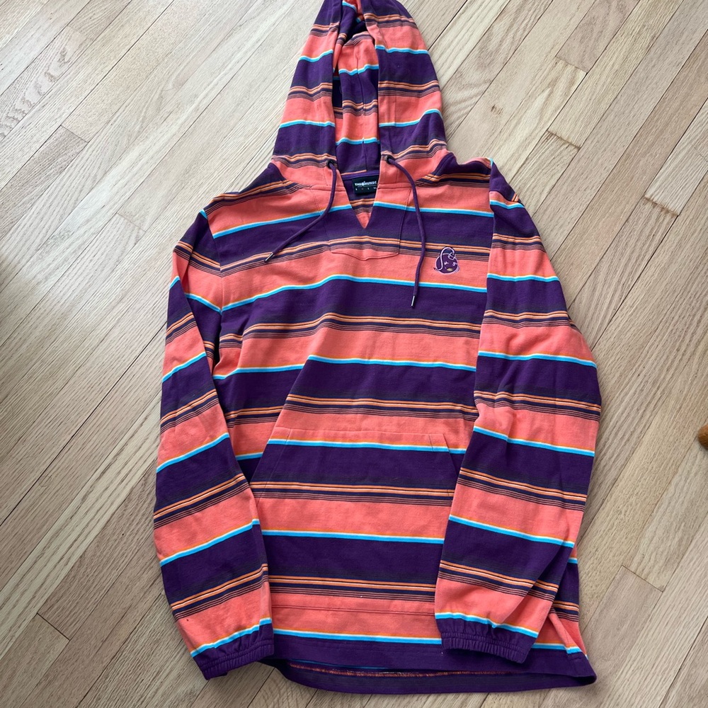 The Hundreds Orange/Purple hoodie.Mens size Medium or women’s size Large